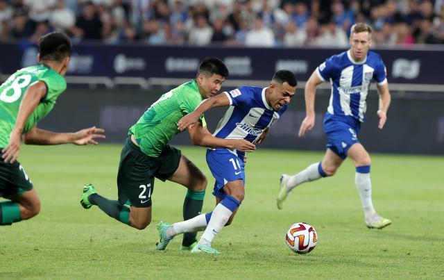 9体育-【中超】梅里达任意球中柱 津门虎0比0国安七轮不胜